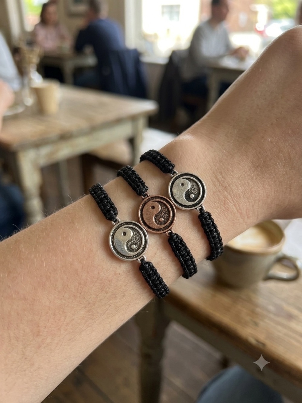 3pc Yin Yang Macrame Bracelets